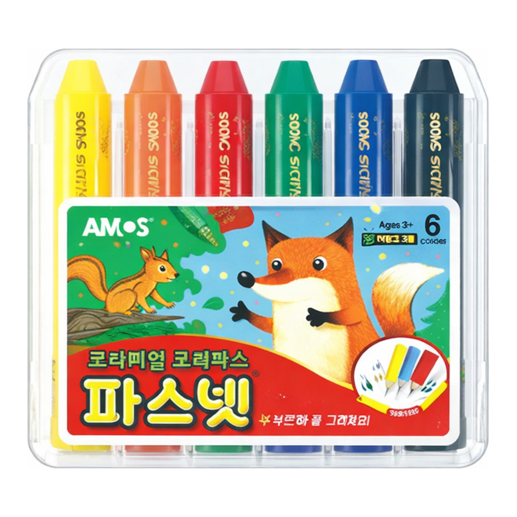 OFFICENEX 아모스 파스넷크레파스(6색)