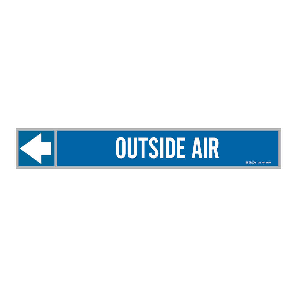 Brady OUTSIDE AIR Duct Marker