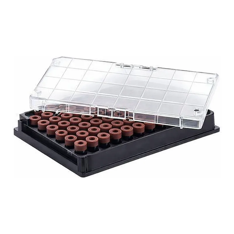Greiner Bio One CRYO.S BIOBANKING TUBES, 300 µL, 2D CODES,RACK WITH 96 CAPPED TUBES, WITH SCREW CAP BROWN, 5 RACKS/BAG, 1 MANUAL CAPPING TOOL