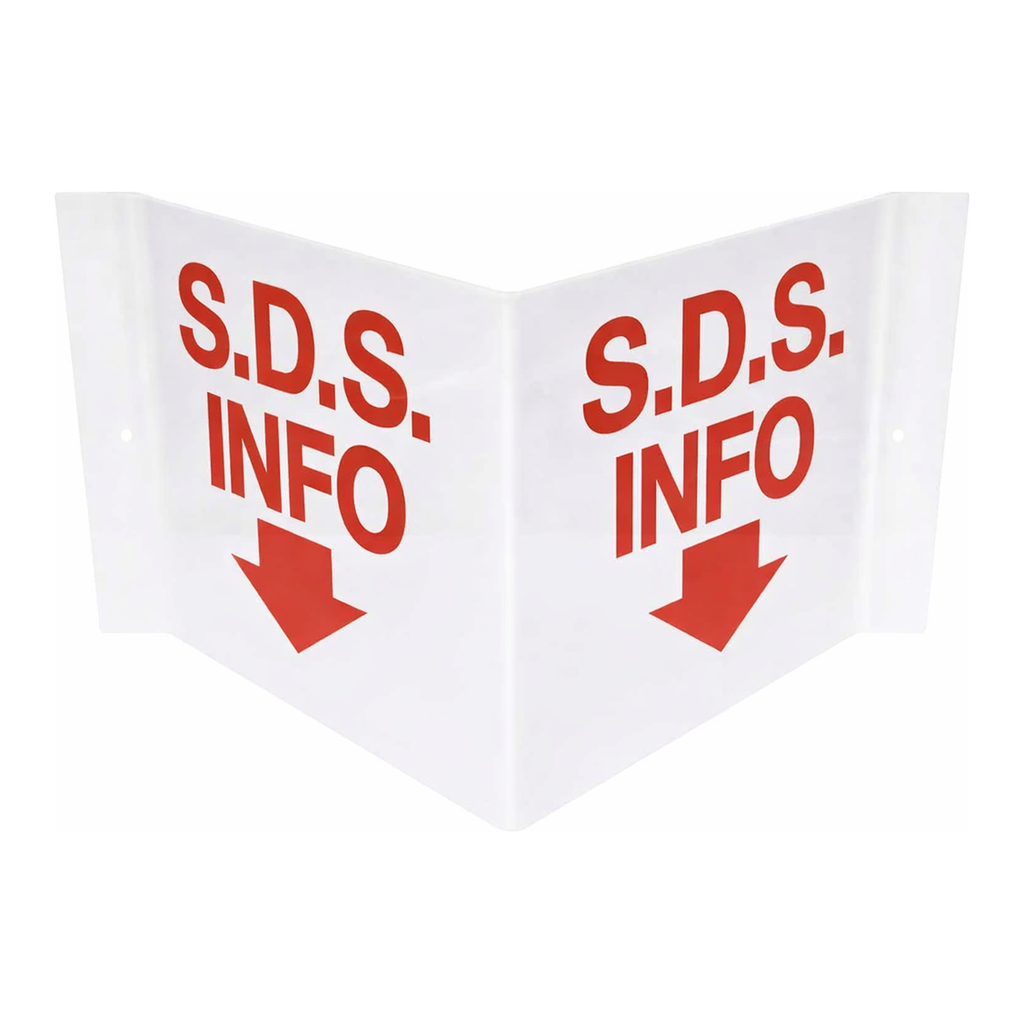 Brady V-Shaped SDS Info Sign