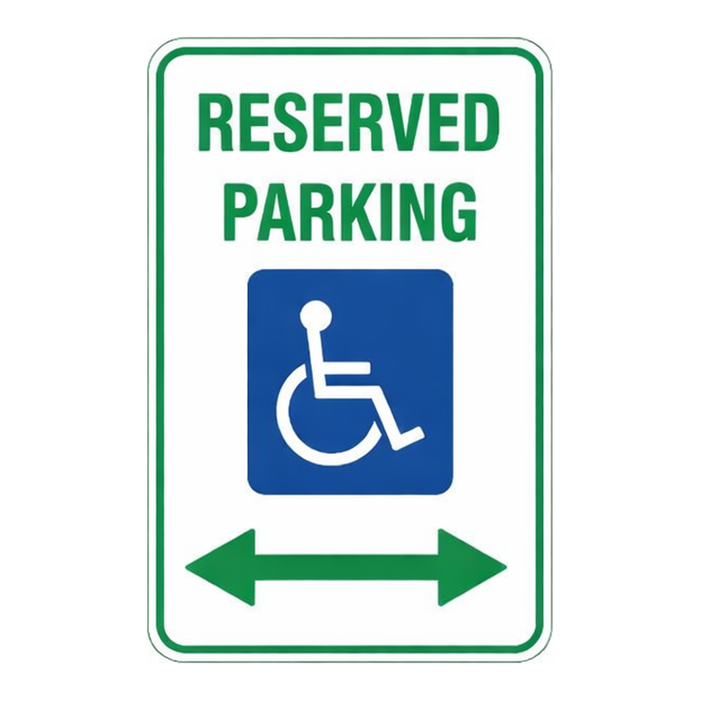 Brady Reserved Parking Sign