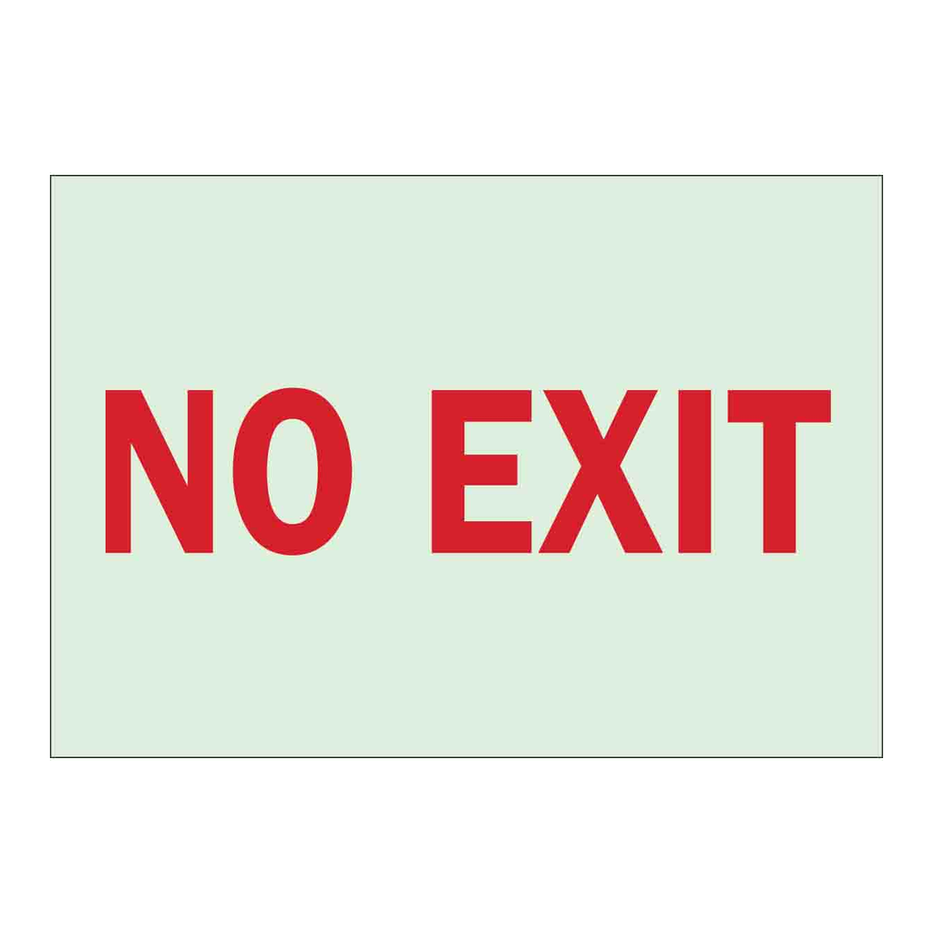 Brady BradyGlo No Exit Sign