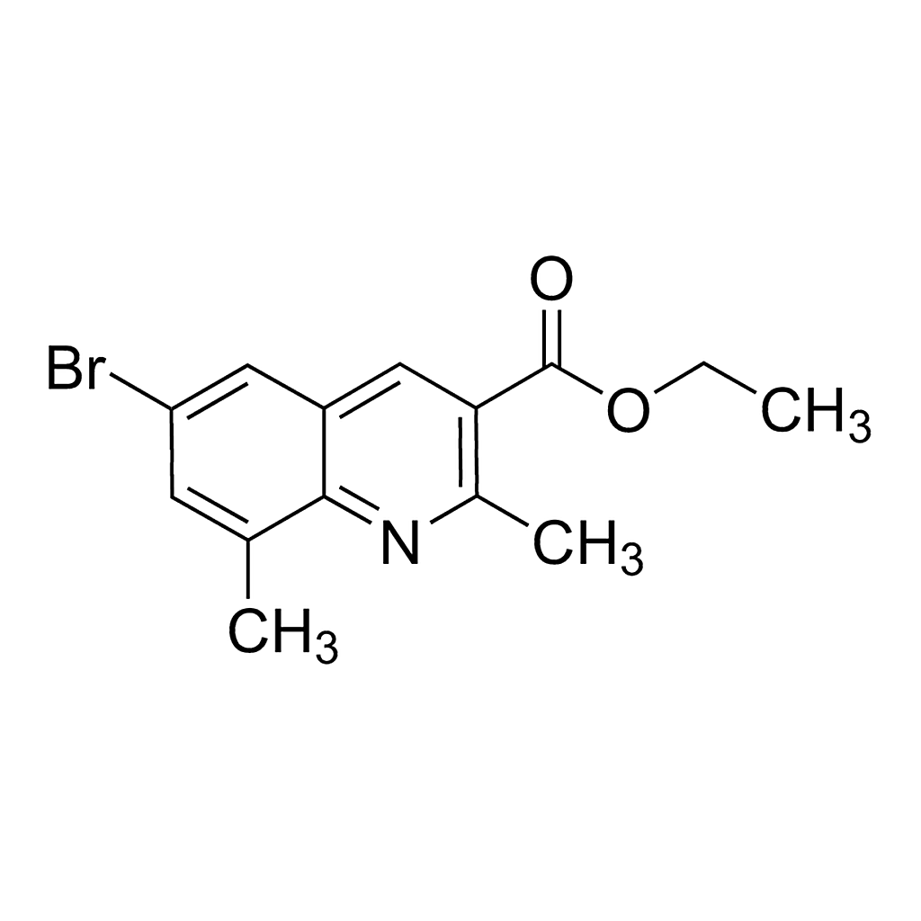 Merck 6-Bromo-2,8-dimethylquinoline-3-carboxylic acid ethyl ester