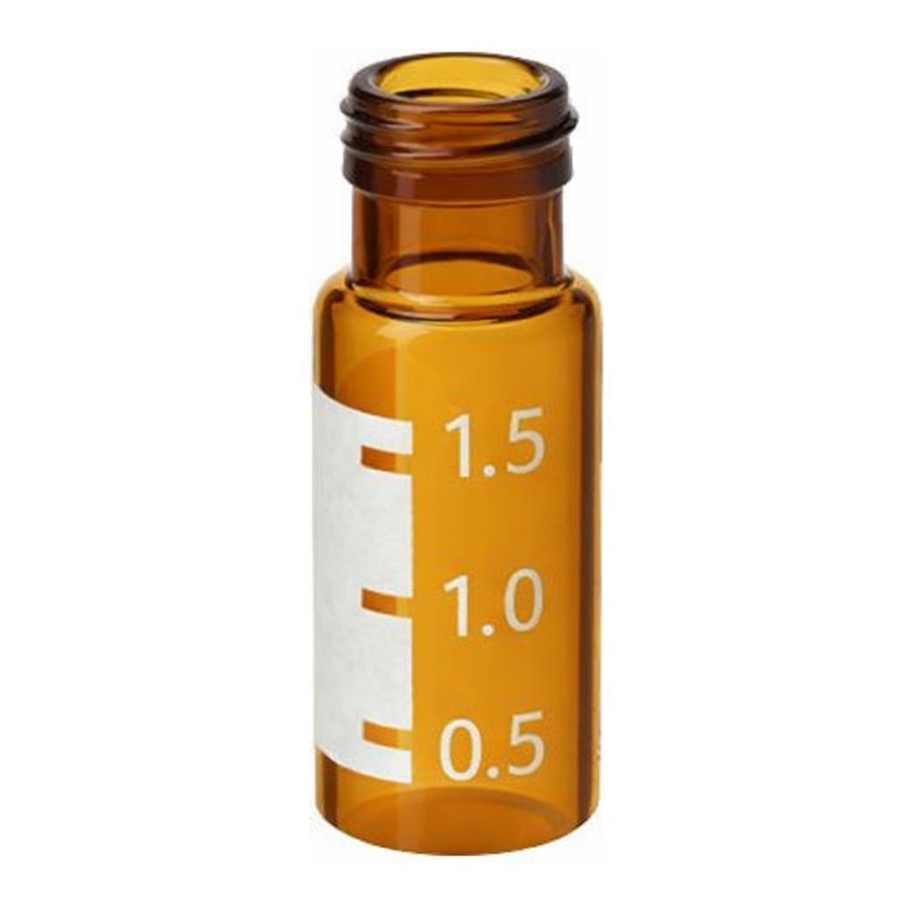 Restek Vials, 2ml Amber 9mm Thread w/Grad Marking Spot 100PK