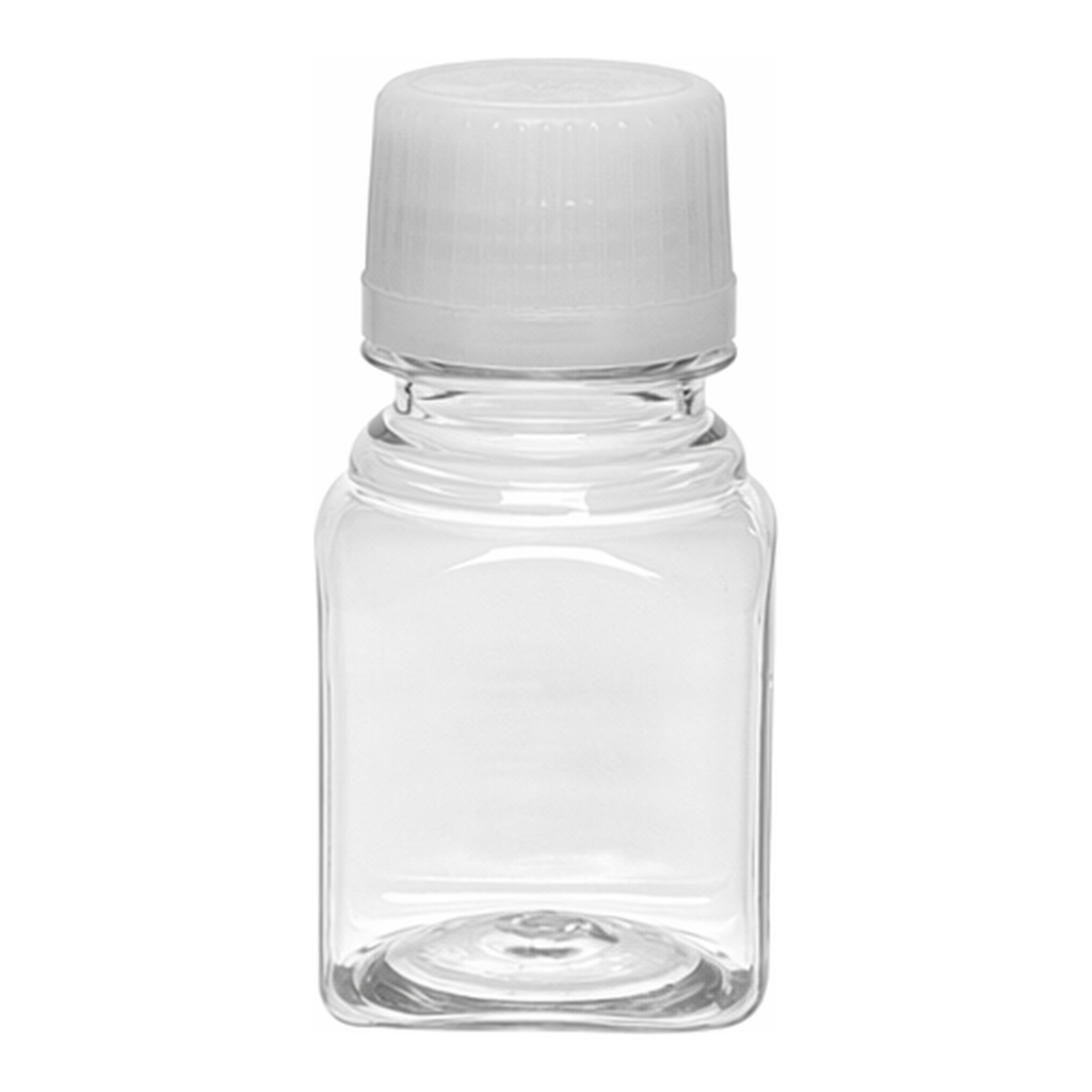 Greiner Bio One MEDIA BOTTLE, 100 ML, PET, SQUARE,STERILE, SAL 10(-6), STANDARD CAP