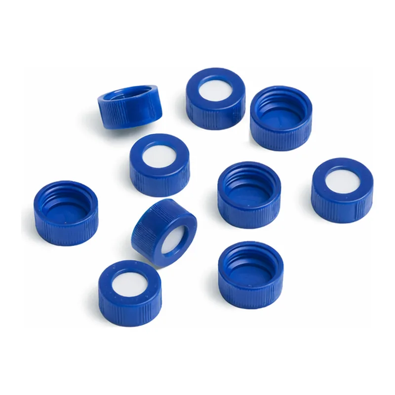Agilent Blue scrw tp,pre-slit PTFE/Si spta,100PK