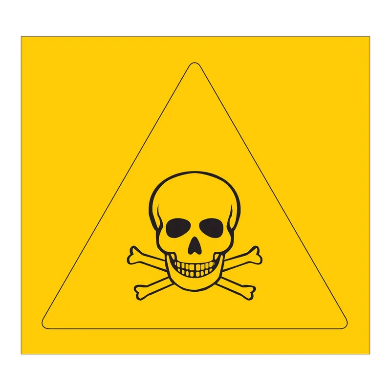 Brady Poison Symbol Labels