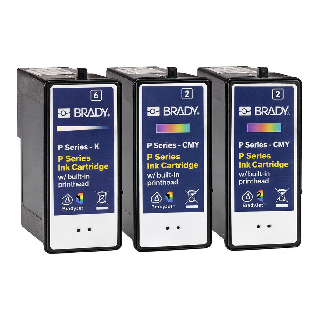 Brady J7300 InkJet Printer Ink Multipack Cartridges - 2 Cyan Magenta Yellow, 1 Black