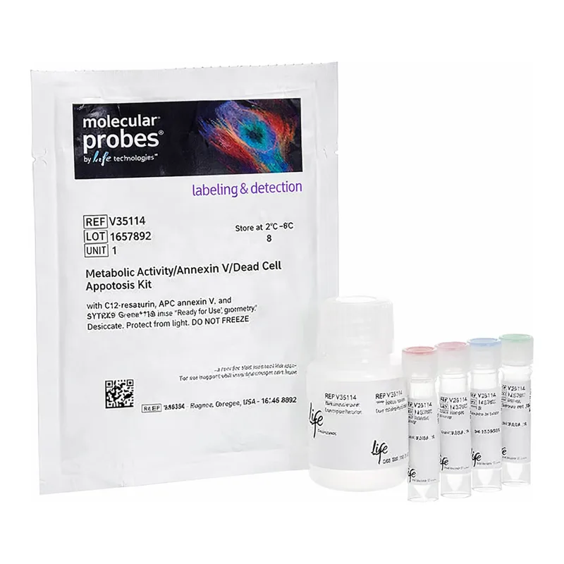 Thermo Fisher Scientific Metabolic Activity Dead Cell Apoptosis Kit with C12 Resazurin, Annexin V APC, and SYTOX Green, for flow cytometry