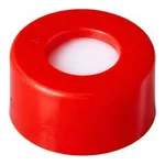 Waters Red, 12 x 32 mm Snap Neck Cap and PTFE/Silicone Septum, 100/pk