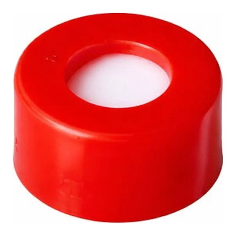 Waters Red, 12 x 32 mm Snap Neck Cap and PTFE/Silicone Septum, 100/pk