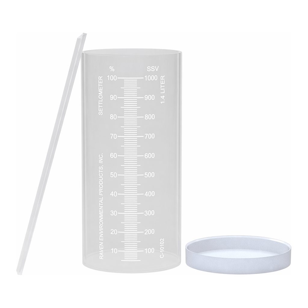 Thermo Fisher Scientific Raven Acrylic Settlometer Kit, 1.4 L, Dual scale % Solids, SSV