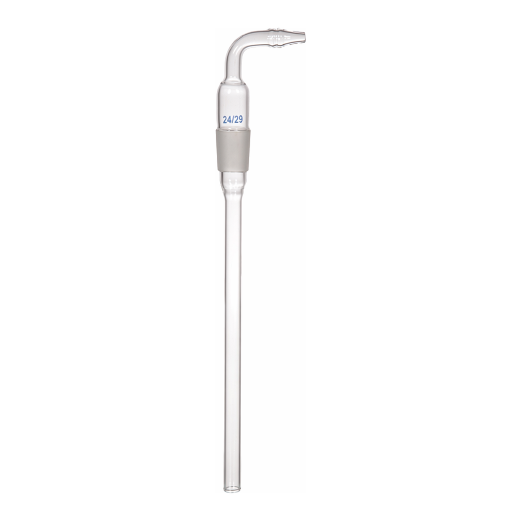 Supertek Adapter, Cone With Stem To Flexible Tubing, Right Angle Connection