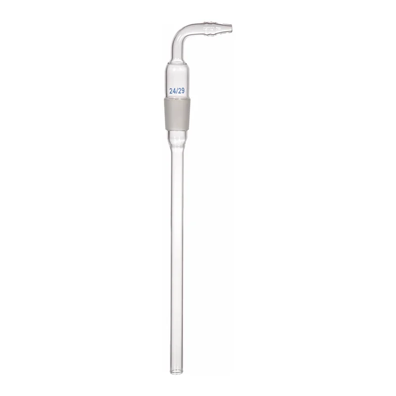 Supertek Adapter, Cone With Stem To Flexible Tubing, Right Angle Connection