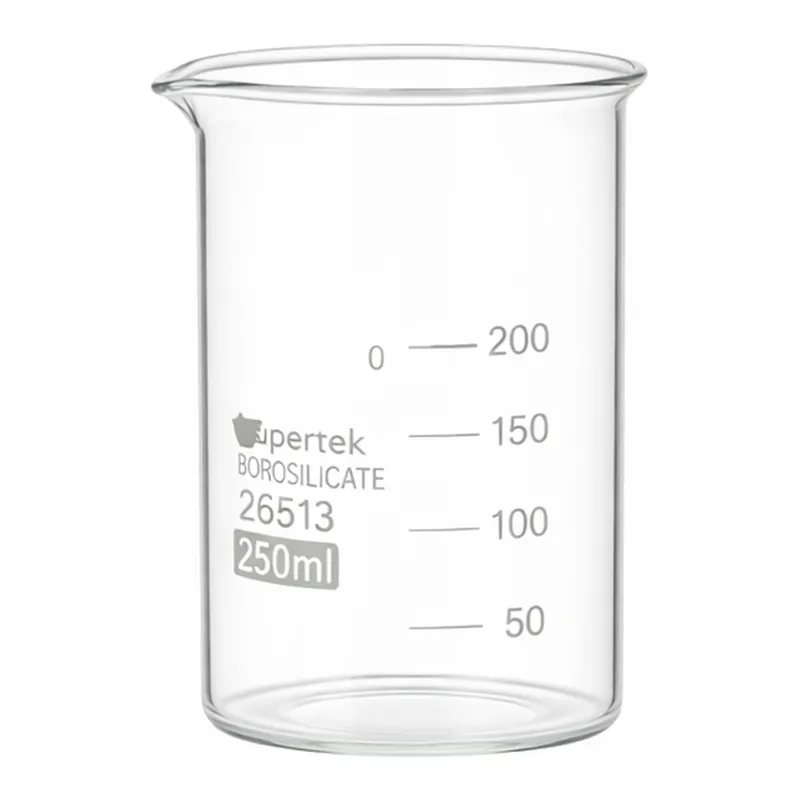 Supertek Beaker, Low Form, with Double Capacity scale (ASTM)