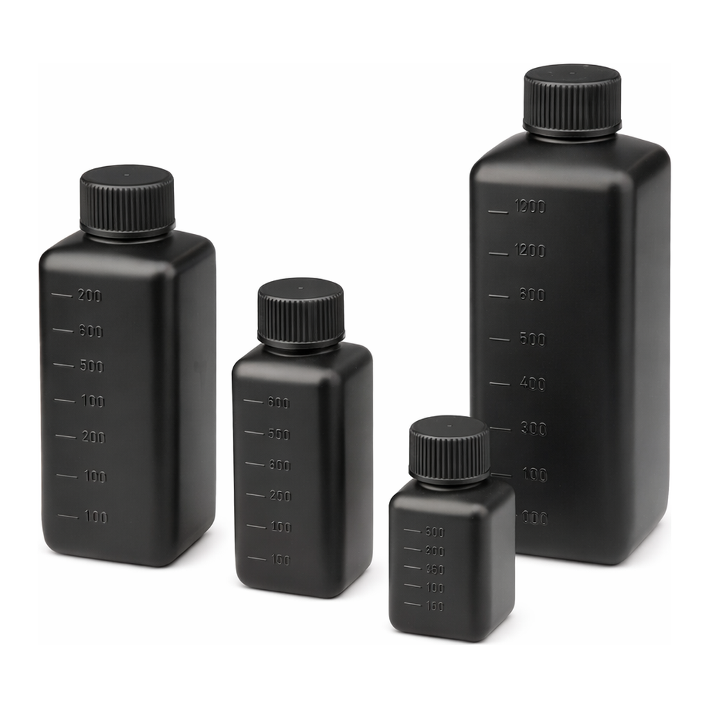 AS ONE J Bottle Square Type Narrow-Mouth (Shading), J 각형 세구병 (차광)