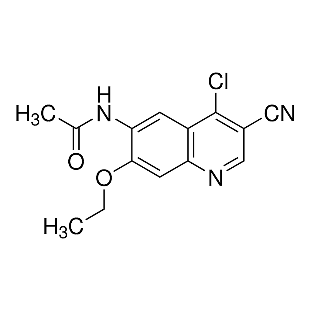Merck N-(4-chloro-3-cyano-7-ethoxyquinolin-6-yl)acetamide