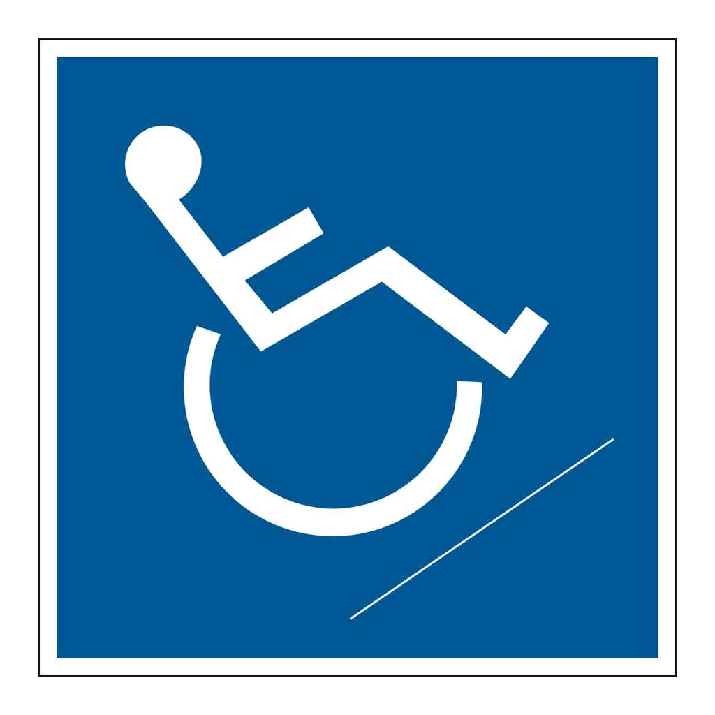Brady Handicapped Ramp Picto Sign