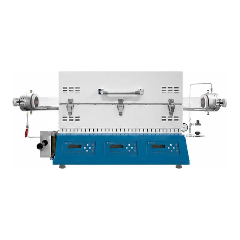 삼흥에너지 1200℃ 3존 튜브로 가스플로 패키지 200mm×3