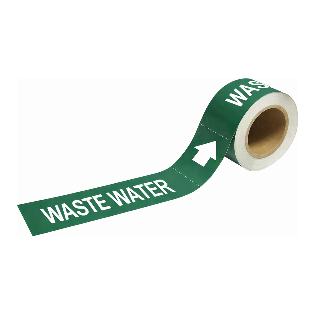 Brady WASTE WATER Pipe Markers-To-Go