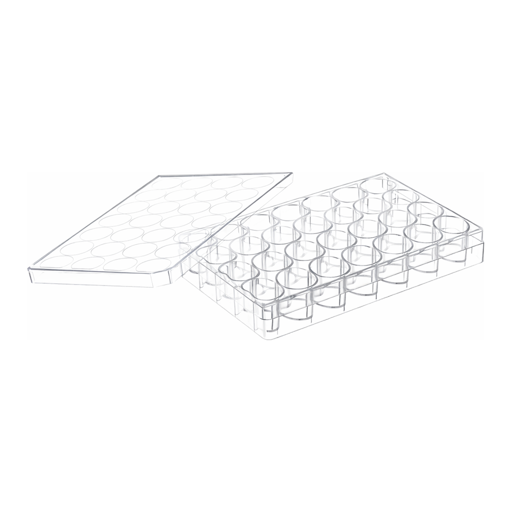 Greiner Bio One CELL CULTURE MULTIWELL PLATE, 24 WELL, PS,CLEAR, CELLCOAT®, COLLAGEN TYPE I, LID WITH CONDENSATION RINGS, 5 PCS./BAG