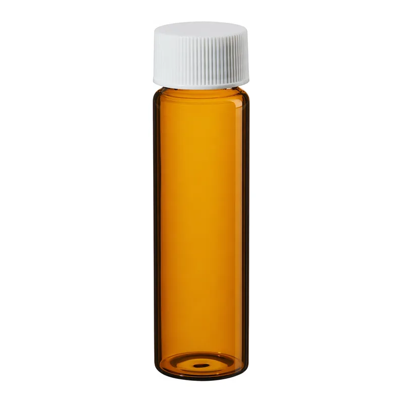 Thermo Fisher Scientific I-Chem Amber VOA Glass Vials with Closed-Top Cap, 40mL, processed, 40mL Vial I-Chem Amber closed top processed