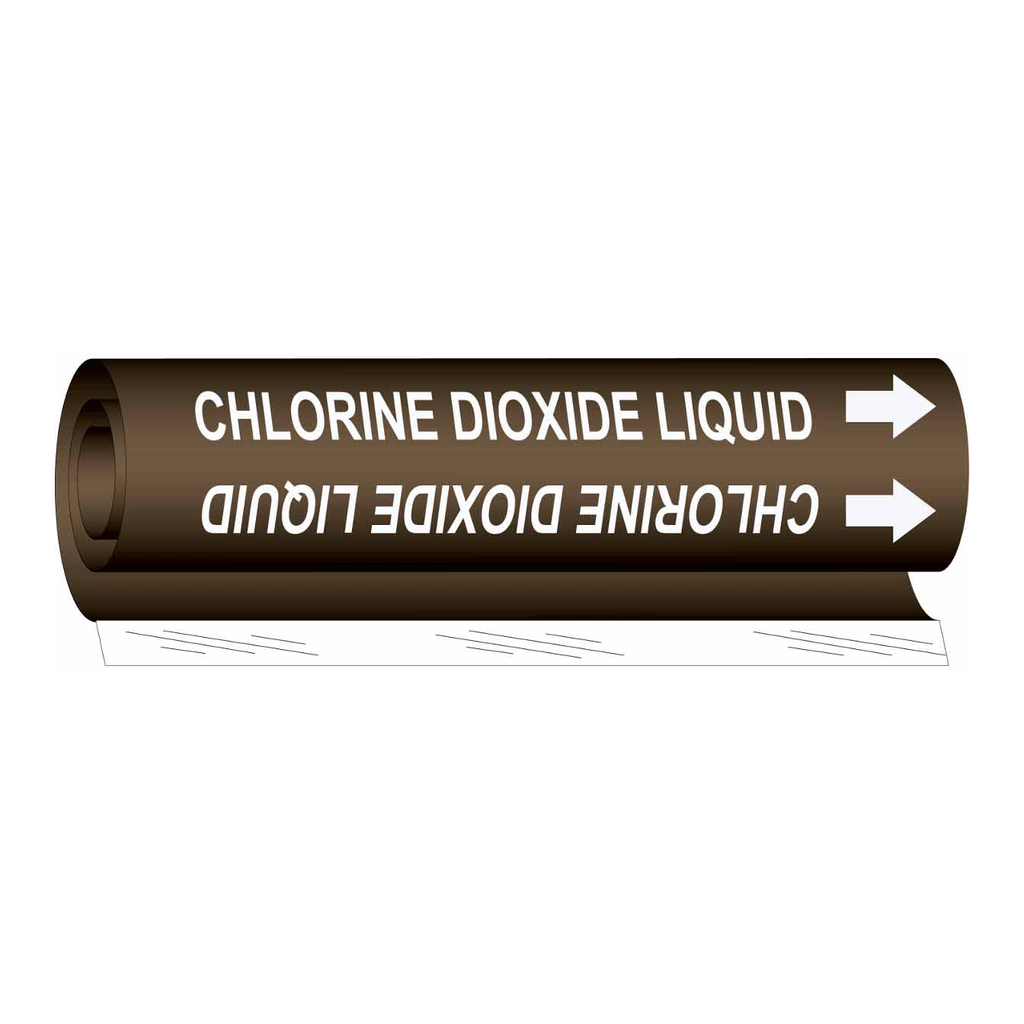 Brady CHLORINE DIOXIDE LIQUID High Performance Pipe Marker