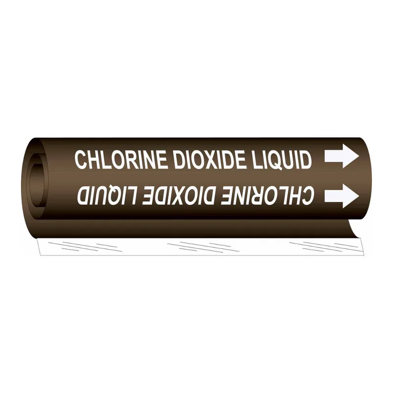 Brady CHLORINE DIOXIDE LIQUID High Performance Pipe Marker