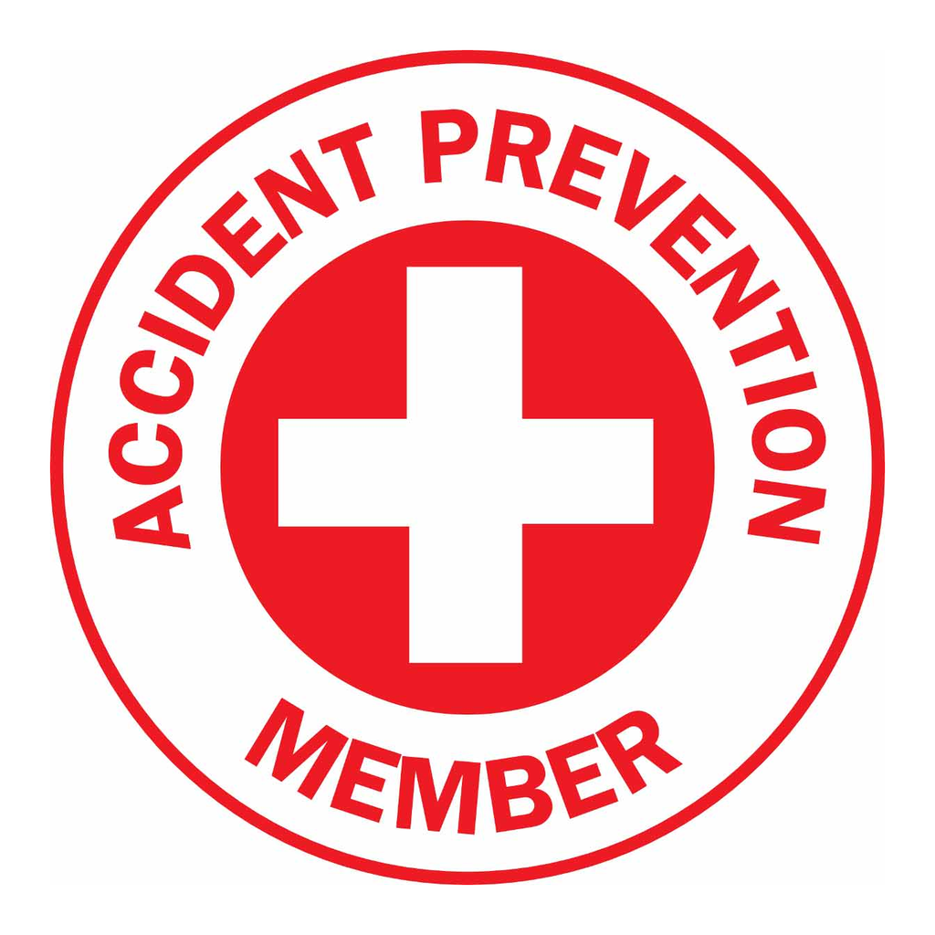 Brady ACCIDENT PREVENTION MEMBER Hard Hat Labels