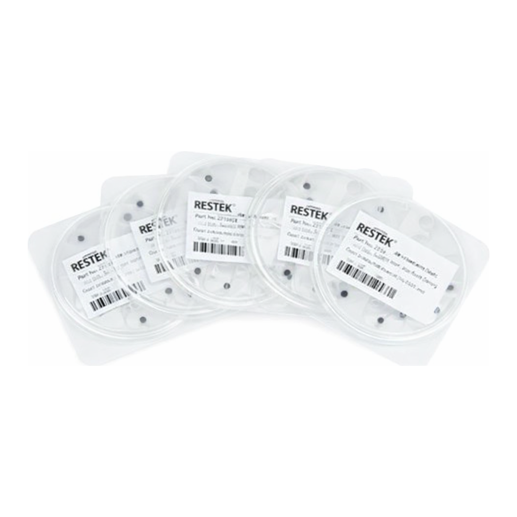Restek Ferrule, Vespel/Graphite, VG2, 60% Vespel/40% Graphite Compact 1/16in X 0.8mm ID Pack of 5