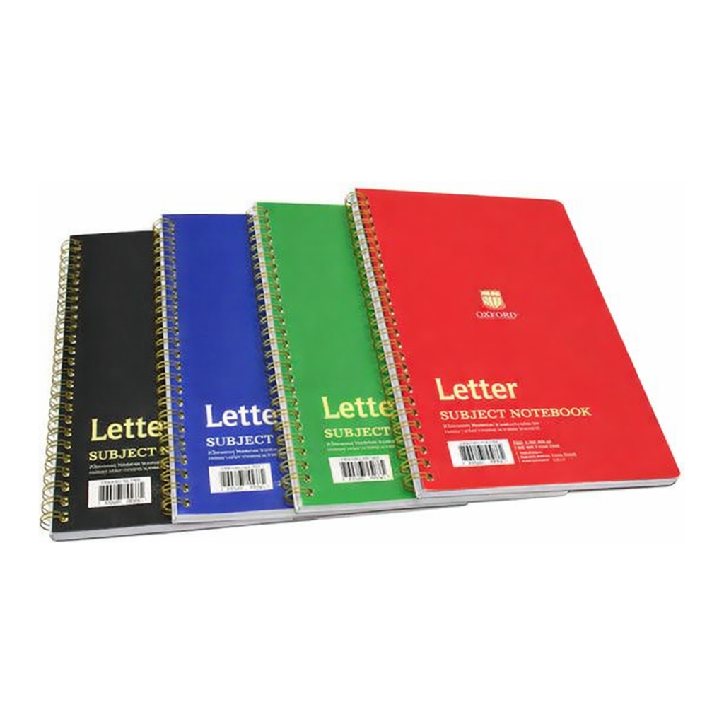 OFFICENEX 서브젝 절취스프링 노트(Letter/좌철/90매/색상랜덤/옥스포드)