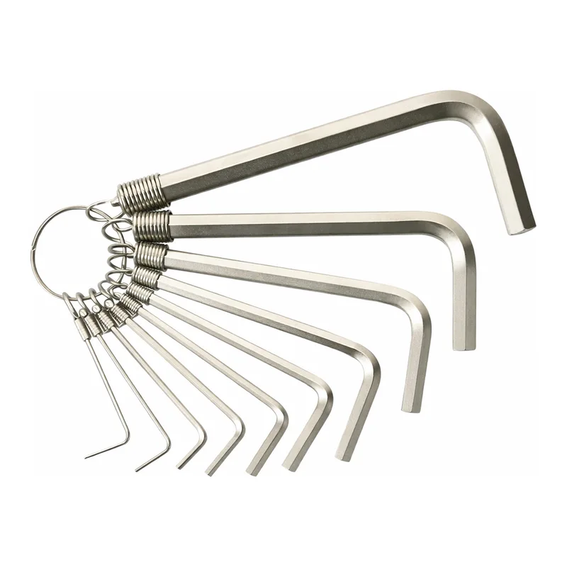 Daihan Science 9Pcs 6각 L-렌치 링고리세트(휴대용), Hex L-Key Set on Ring / 9Pcs, 1.5~10mm