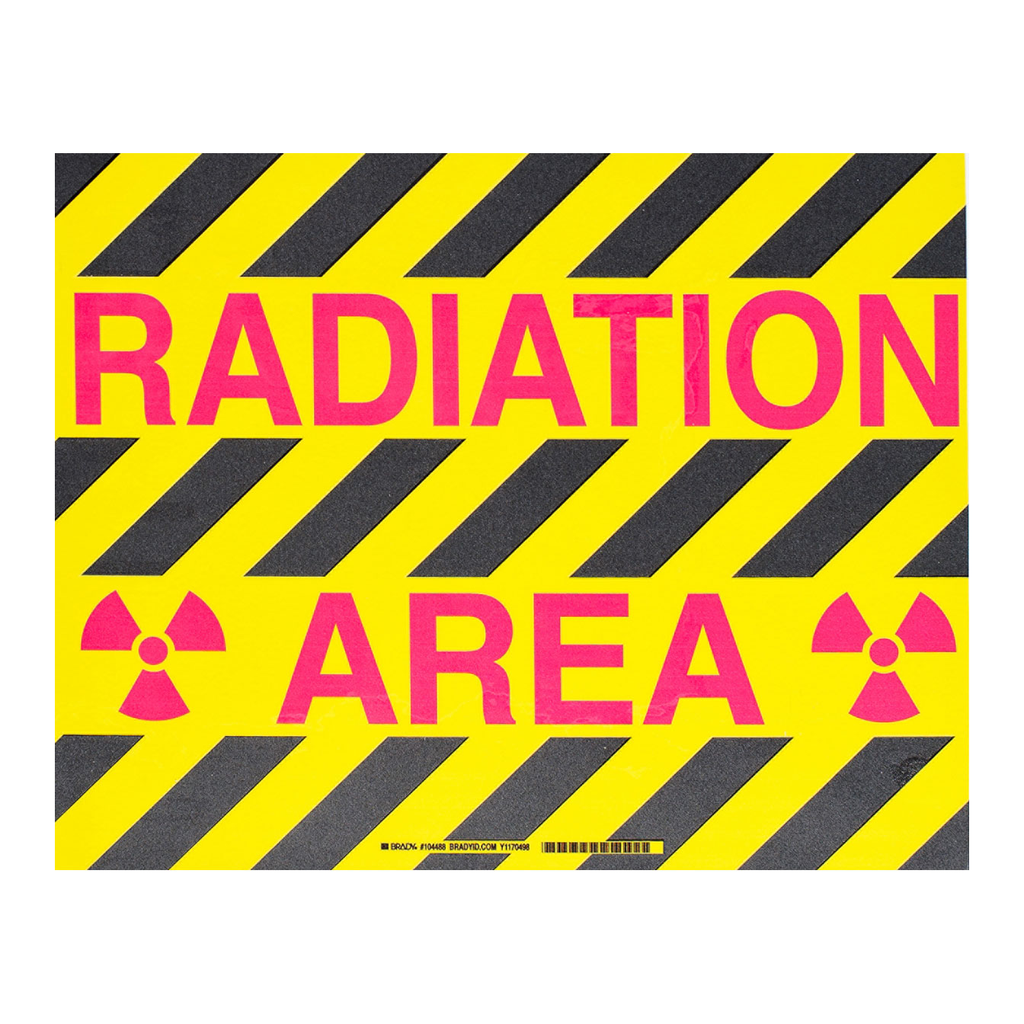 Brady RADIATION AREA ToughStripe Floor Sign