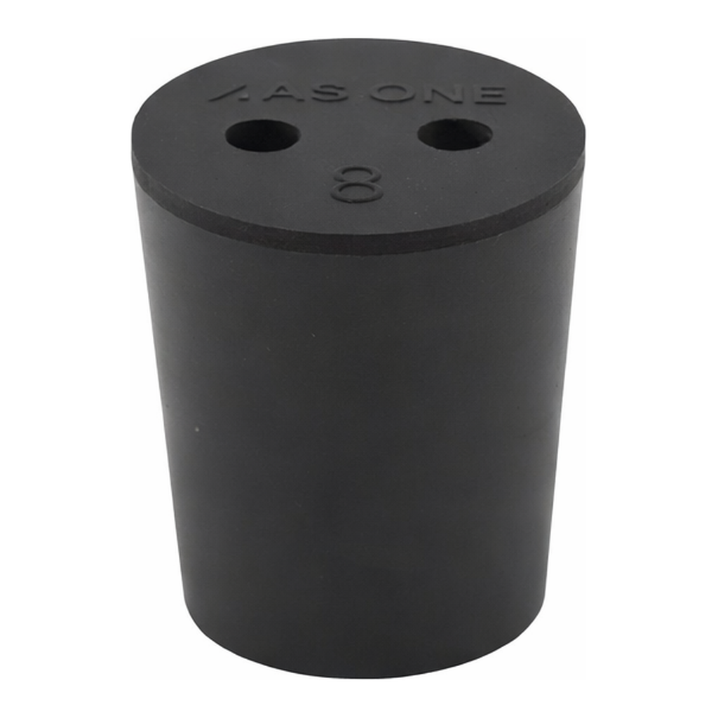 AS ONE Rubber Plug With Hole (Viton(R) Plug) No.8
