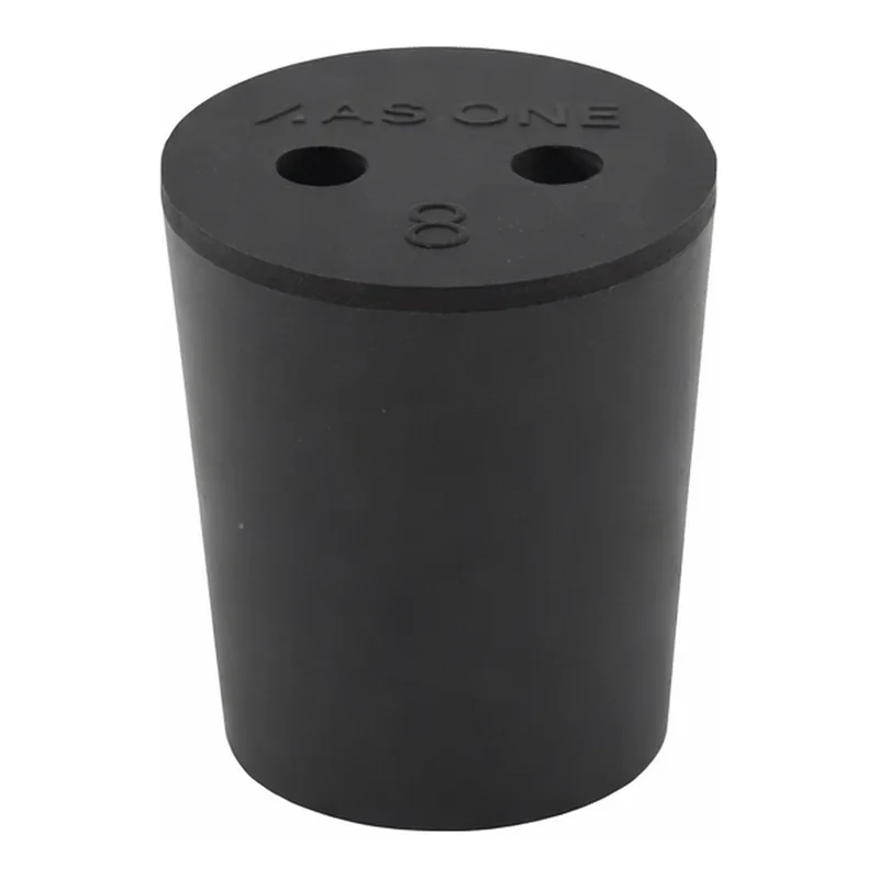 AS ONE Rubber Plug With Hole (Viton(R) Plug) No.8