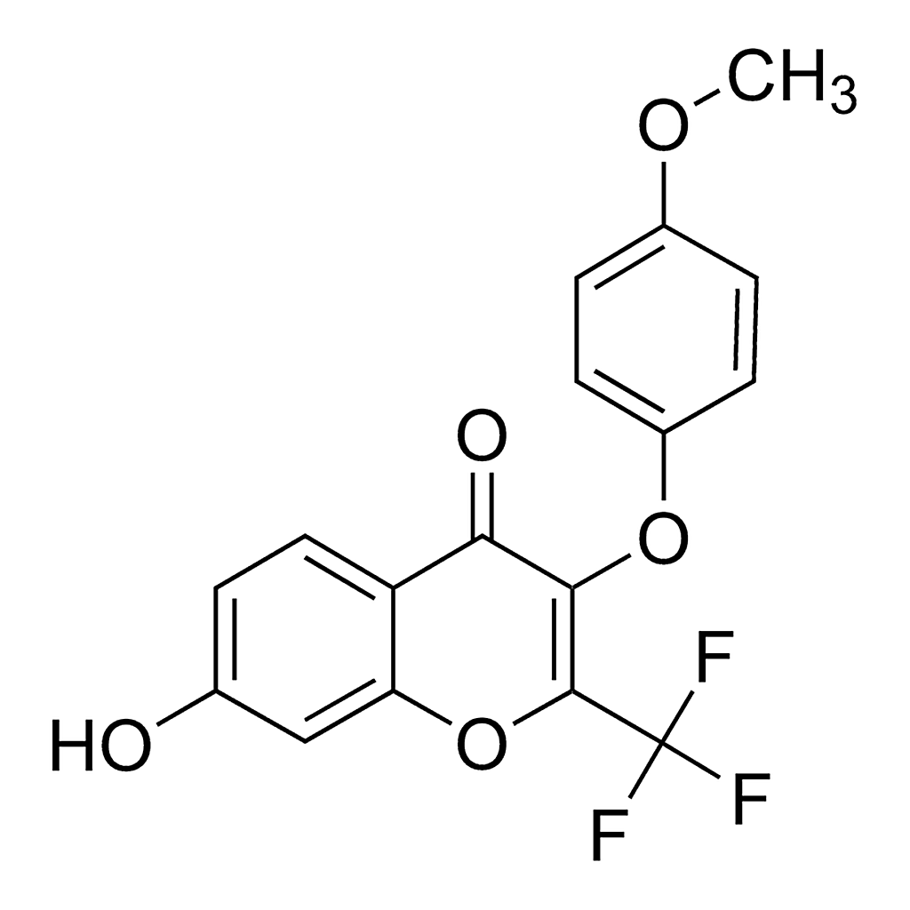 Merck 7-Hydroxy-3-(4-methoxyphenoxy)-2-(trifluoromethyl)-4H-chromen-4-one
