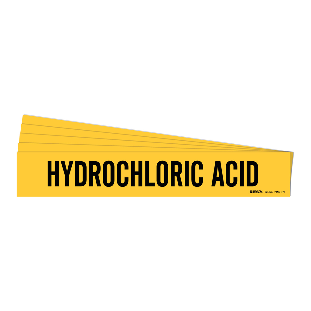Brady HYDROCHLORIC ACID Pipe Marker
