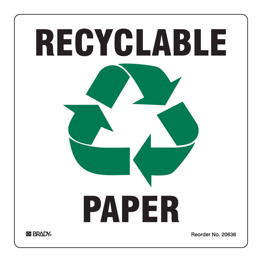 Brady Recyclable Paper Labels