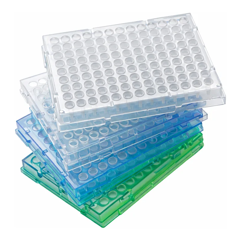 Thermo Fisher Scientific Armadillo PCR Plate, 96-well, blue, semi-skirted, clear wells, barcoded