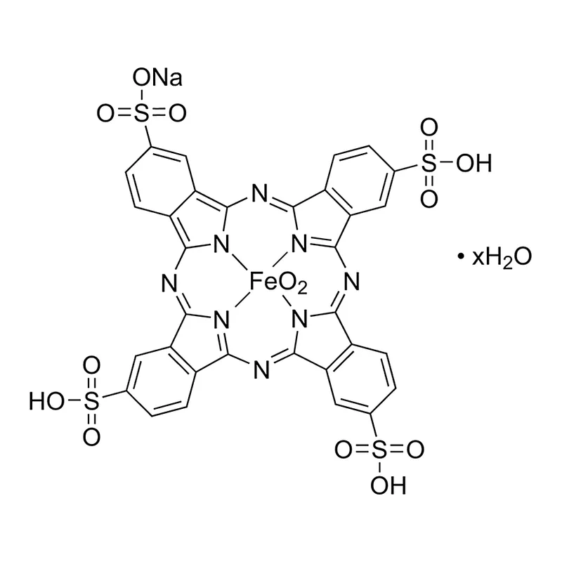 Merck Iron(III) phthalocyanine-4,4',4'',4'''-tetrasulfonic acid,compound with oxygen monosodium salt hydrate