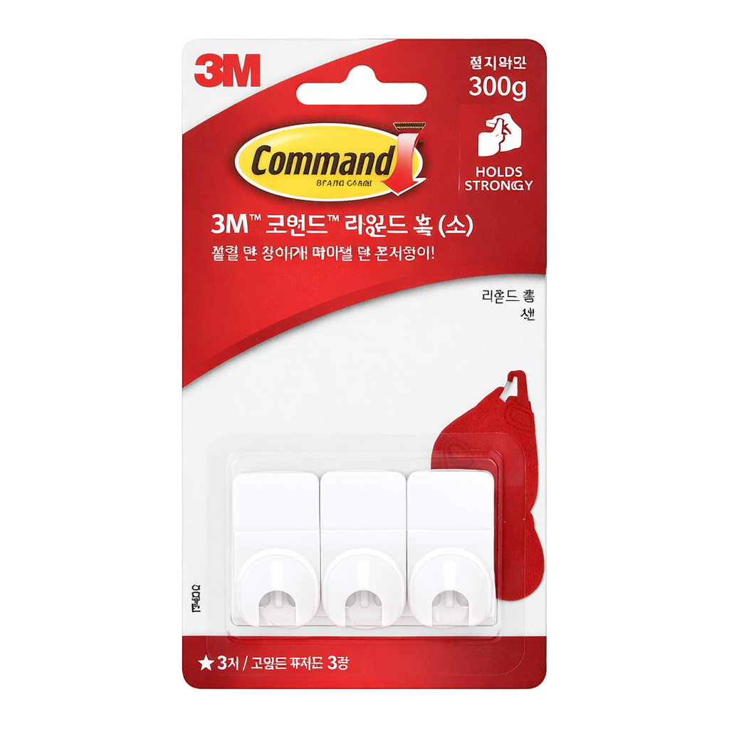 Daihan Science 3M CommandTM Multipurpose Hook, Excellent Bonding, Damage-Free Hanging, Reusabl