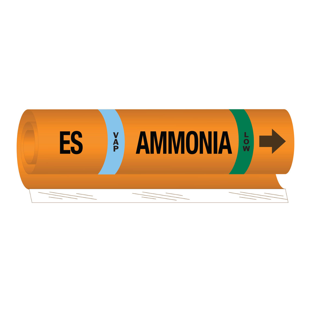 Brady ES VAP AMMONIA LOW Pipe Marker