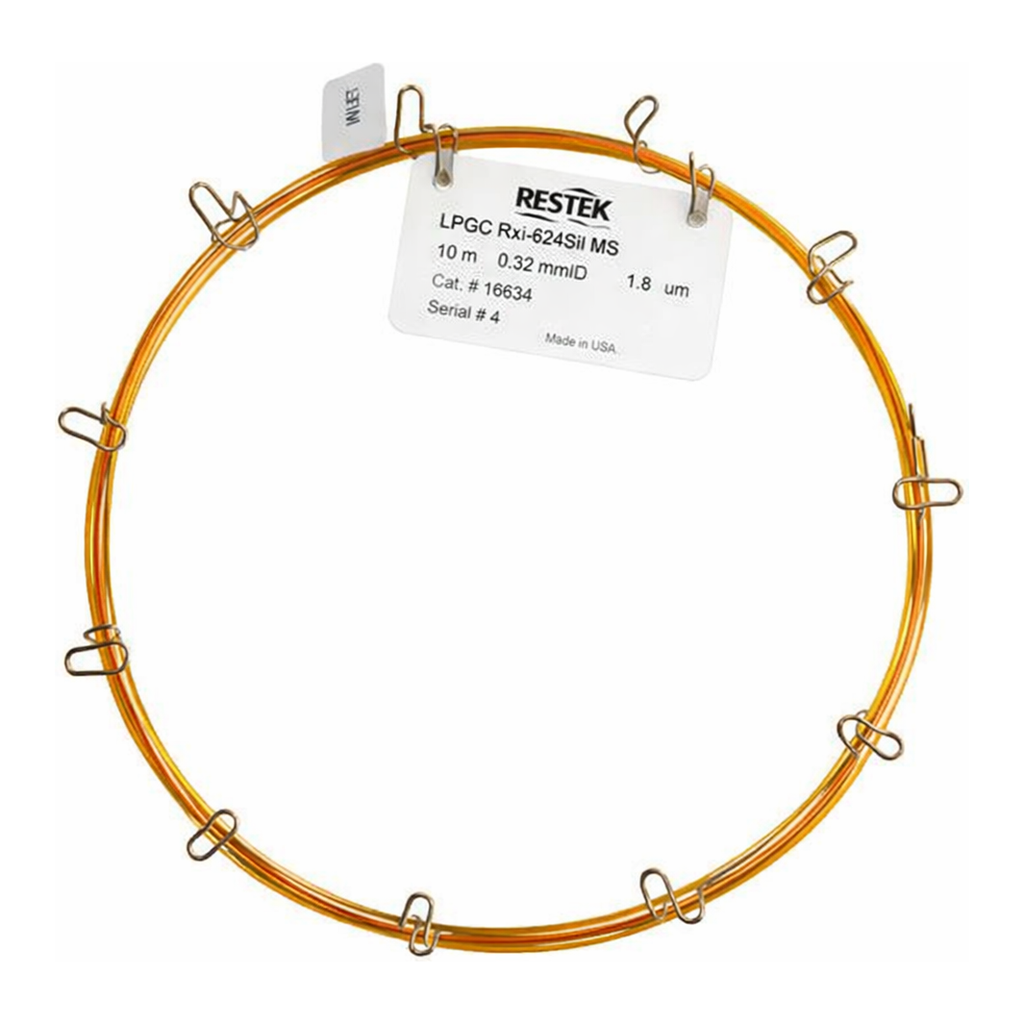 Restek LPGC Rxi-624Sil MS, includes Rxi-624Sil MS 10m 0.32mm 1.8um w/5m 0.15mm ID Rxi Restrictor