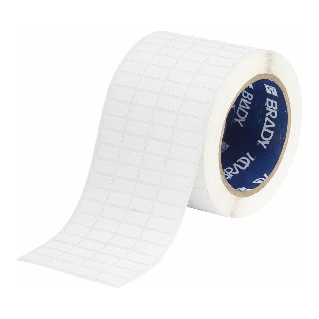 Brady 3" Core Eco-Friendly Matte White Polyester Labels