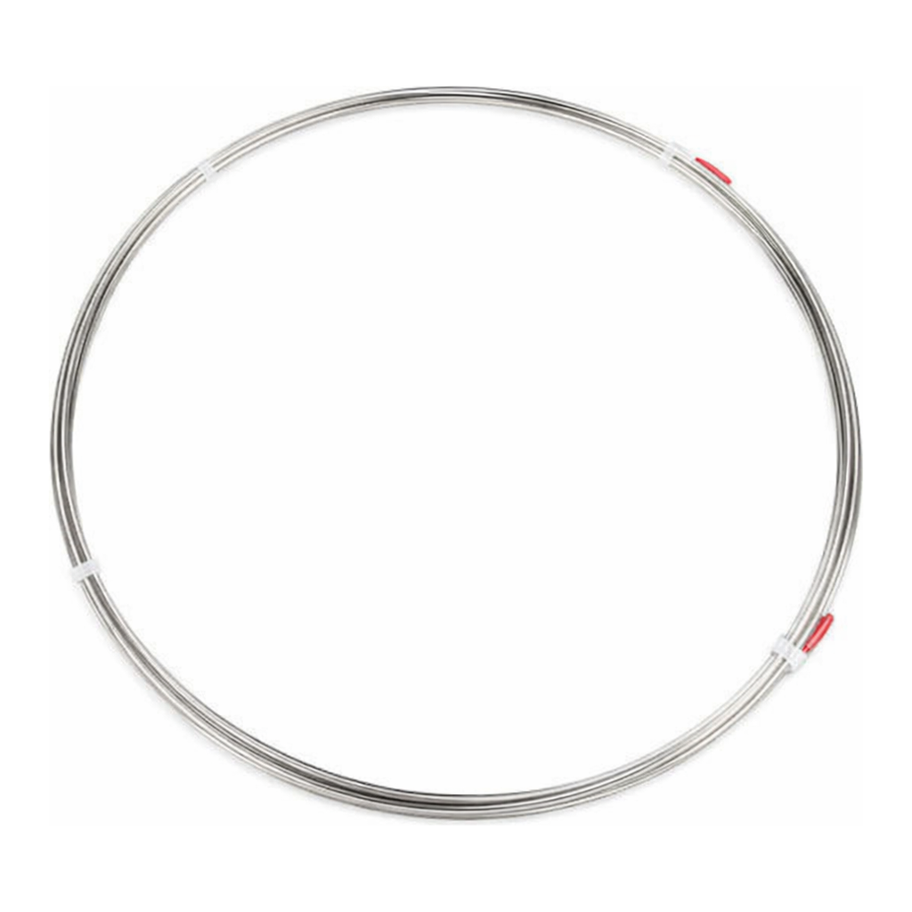 Restek Tubing, Stainless Steel, 304SS Rinsed and Cleaned 1/16in OD x 0.03in ID, 50ft Roll