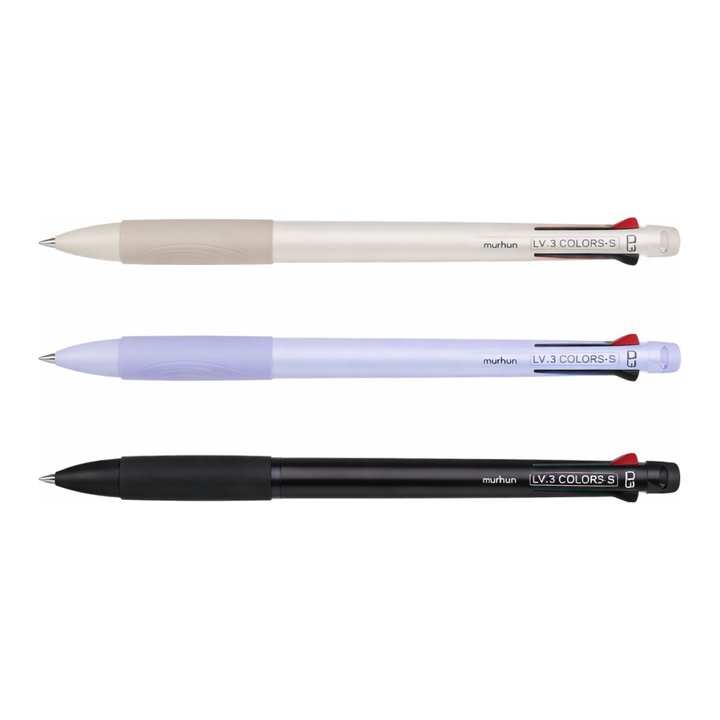 OFFICENEX 문화 초저점도 3색볼펜 S(0.5mm/블랙)