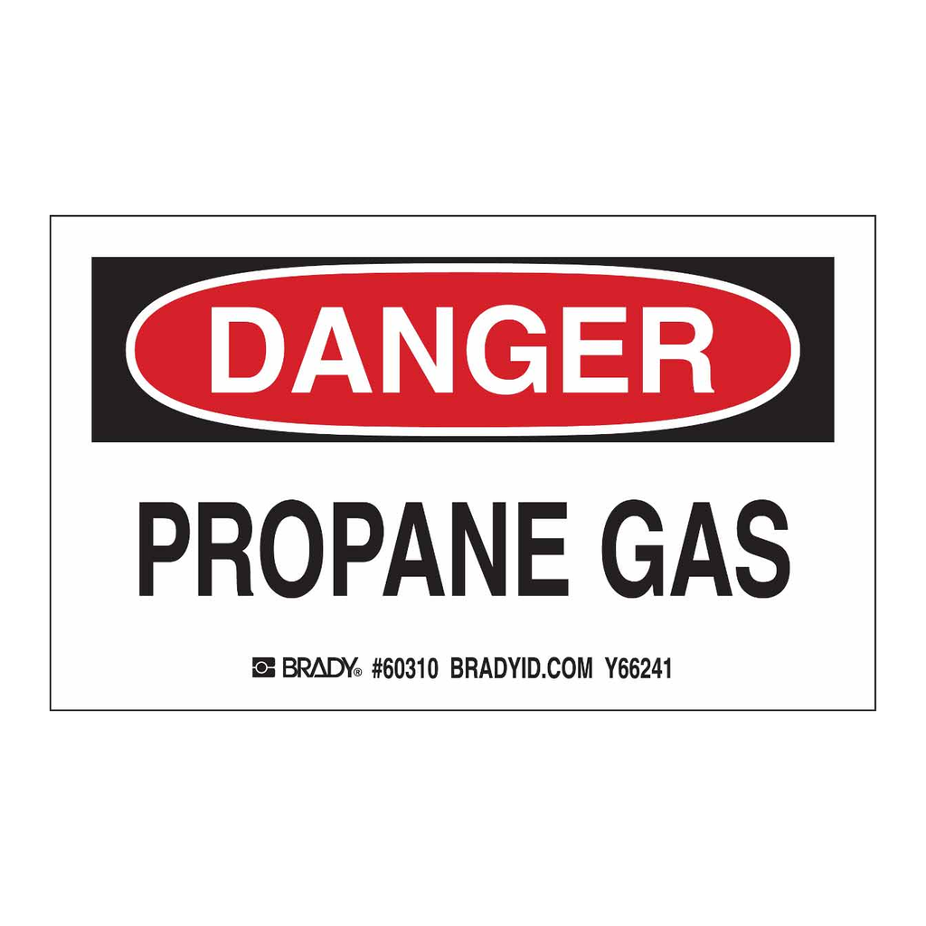 Brady PROPANE GAS Labels