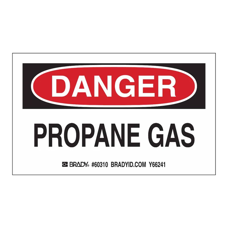Brady PROPANE GAS Labels