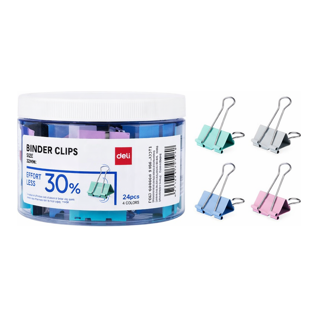 OFFICENEX 재고문의
델리 이지 더블클립 혼합 E8553S 32mm 24개(32*55)