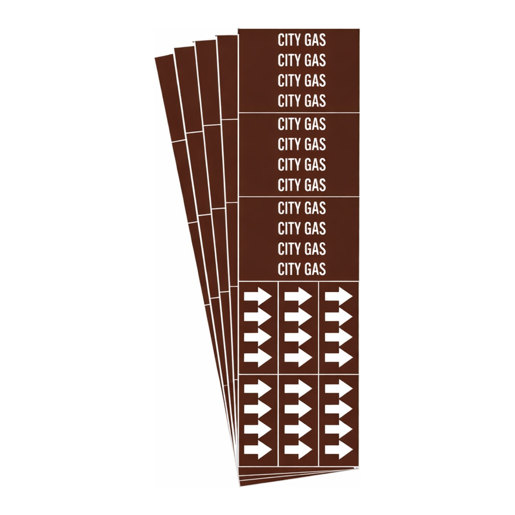 Brady CITY GAS Pipe Marker